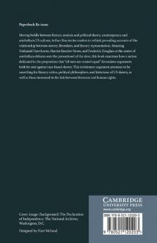 Race Slavery and Liberalism in Nineteenth-Century American Literature