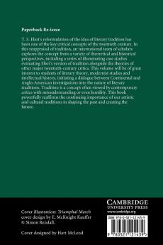 T. S. Eliot and the Concept of Tradition