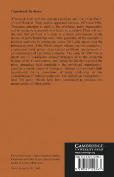 Political Authority and Party Secretaries in Poland 1975 1986