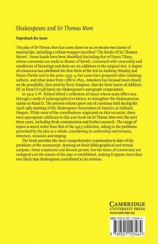 Shakespeare and Sir Thomas More