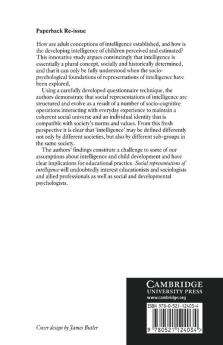 Social Representations of Intelligence