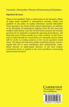 Towards a Normative Theory of International Relations