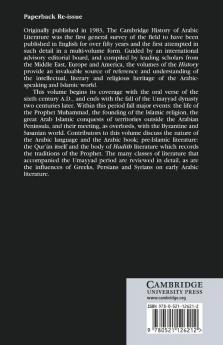 Arabic Literature to the End of the Umayyad Period