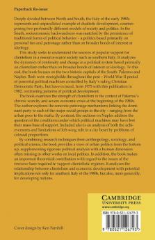 Patronage Power and Poverty in Southern Italy