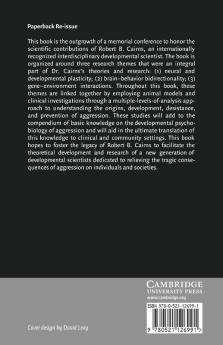 Developmental Psychobiology of Aggression