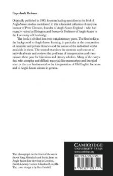 Learning and Literature in Anglo-Saxon England