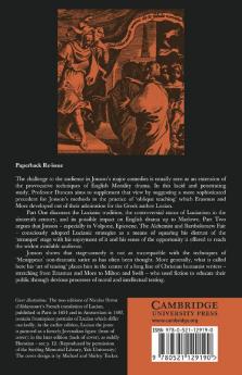 Ben Jonson and the Lucianic Tradition