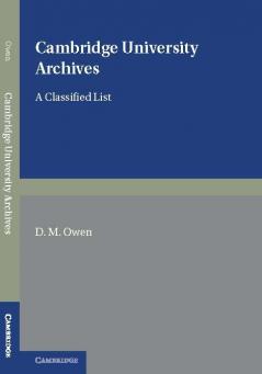 Cambridge University Archives
