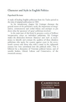 Character and Style in English Politics
