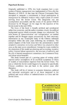 Democracy and Organisation in the Chinese Industrial Enterprise (1948 1953)