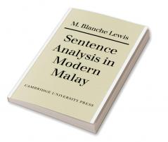 Sentence Analysis in Modern Malay