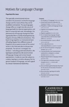 Motives for Language Change
