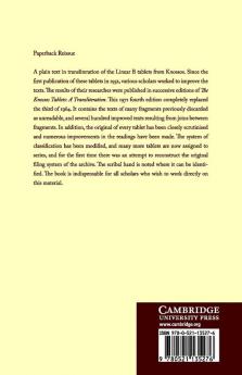 The Knossos Tablets