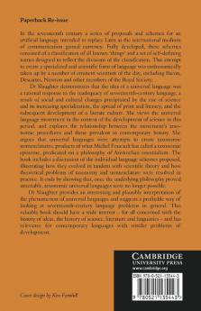 Universal Languages and Scientific Taxonomy in the Seventeenth Century