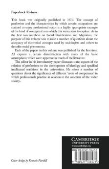 Professions and Professionalization