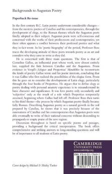 Backgrounds to Augustan Poetry