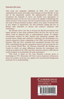 Cabinet Government and War 1890 1940