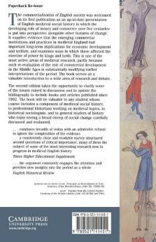The Commercialisation of English Society 1000-1500