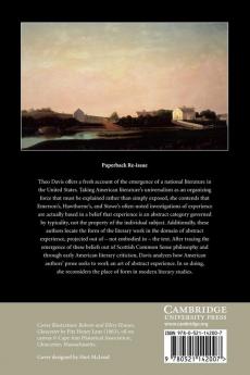 Formalism Experience and the Making of American Literature in the Nineteenth Century