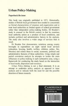 Urban Policy-Making