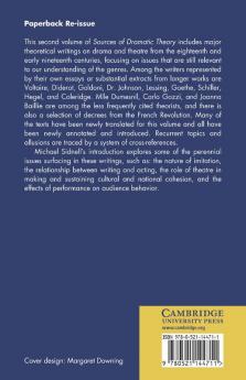Sources of Dramatic Theory