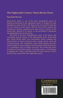 The Eighteenth-Century Mock-Heroic Poem