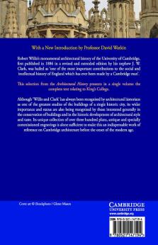 Selections from the Architectural History of the University of Cambridge