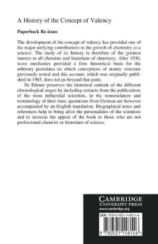 A History of the Concept of Valency to 1930