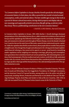 Commerce Before Capitalism in Europe 1300-1600