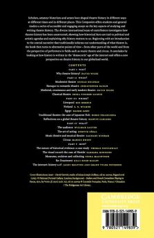 The Cambridge Companion to Theatre History