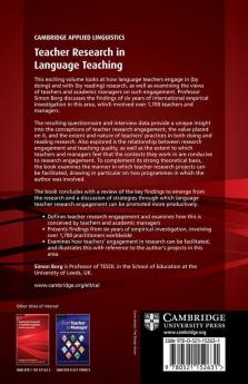 Teacher Research in Language Teaching