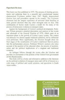 Electoral Politics in an Emergent State