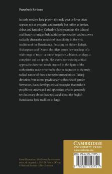 Masculinity Gender and Identity in the English Renaissance Lyric