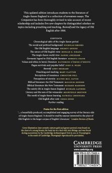 The Cambridge Companion to Old English             Literature