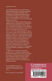 John Oldham and the Renewal of Classical Culture