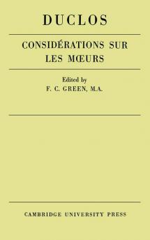 Considerations Sur Les Murs de Ce Siecle