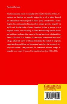 Inequality and Public Policy in China