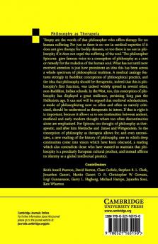 Philosophy as Therapeia