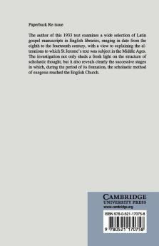 History of the Vulgate in England from Alcuin to Roger Bacon