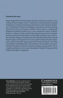 Christian Democracy and the Origins of European Union