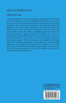Aliens in Medieval Law
