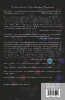 Cambridge Handbook of Experimental Political Science