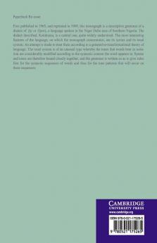 A Grammar of the Kolokuma Dialect of Ijo