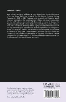 The Neighborhoods of Augustan Rome