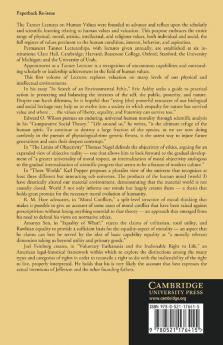 The Tanner Lectures on Human Values