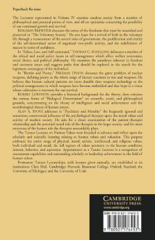 The Tanner Lectures on Human Values