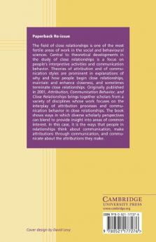 Attribution Communication Behavior and Close Relationships