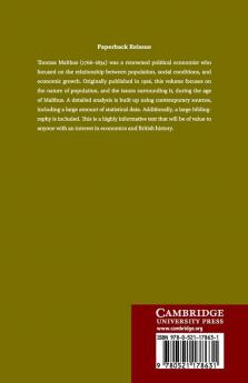 Population Problems of the Age of Malthus