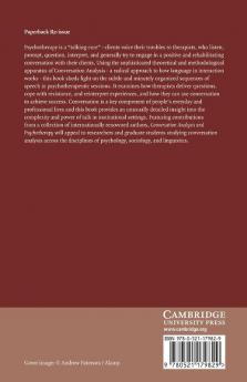 Conversation Analysis and Psychotherapy