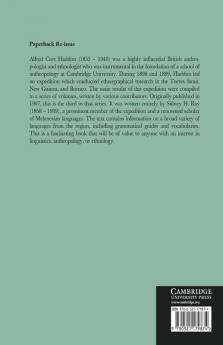 Reports of the Cambridge Anthropological Expedition to Torres Straits